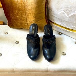 Brand new black Lauren 5in heel clogs. Never worn. Sz 9
